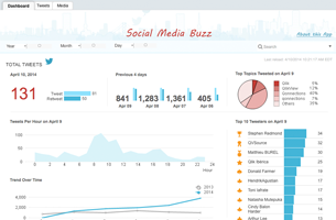 QlikView app: Social Media Buzz